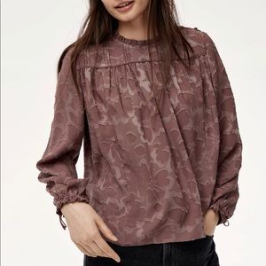 Aritzia Wilfred Lourdes Purple Blouse